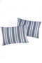 L'essentiel linge de maison Juego de 2 fundas de almohada Soft Line - Navy